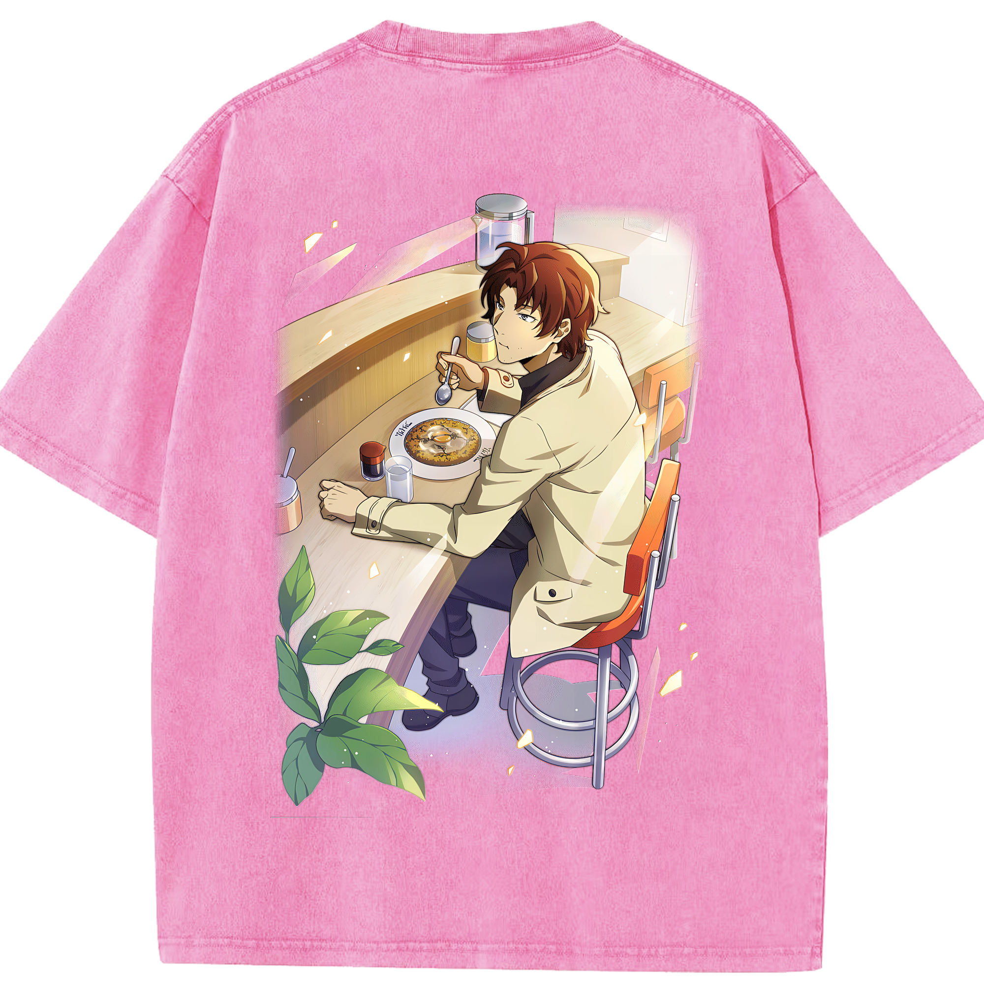 （画像用） 文豪ストレイドッグス Bungo Stray Dogs 綿100% ヴィンテージ風 半袖Tシャツ（背面プリント）